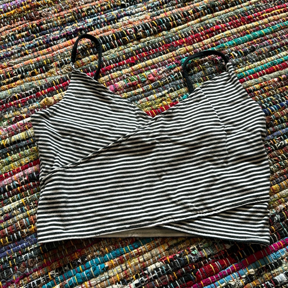 Stripped Black Top